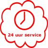 24 uur service